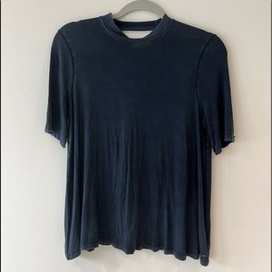 Navy blue collared tshirt!